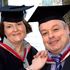 Alison and Nigel Charlton at graduating from the School of Health & Social Care, 2009