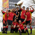 Robbie Bettson, Saif Al-Harthi, Coach Damon Shaw, Immy Rashid, Sean O'Brien, Pete Bulmer, Jon Prosser, Captain Jason Kilbride, Mikey Roberts, Shane Capell.