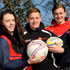 Pictured from left: Danielle Smith, Jack Chapman and Eldon Myers who took part in the University masterclass.