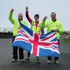 Pictured: Sharon celebrating the record at Malin Head