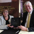 Michele Sutton, Principal of Bradford College and Teesside University Vice-Chancellor Professor Graham Henderson