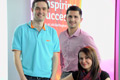 Nick Twiname, Ben Robinson and Emma Limon