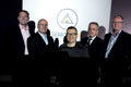– From left - Andy Preston (Searchcamp co-founder), Stephen Lusty (Searchcamp director), Bobby Paterson (Programme Director), Professor Cliff Hardcastle, Alastair Waite (Searchcamp co-founder)