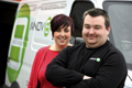 Louise McAlpine and Ross Chipper of Innov8 Disposal.