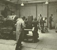 1930: Some of the first students at Constantine College begin work in the engineering laboratories.