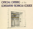 Front page of the official brochure to accompany the royal opening of Constantine College in 1930