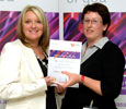 Mandy Chambers, City of Sunderland College, winner of Passport Pride Award for Health & Social Care with Melanie Gannon, South Tees Hospitals NHS Foundation Trust