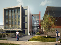 An artist’s impression of the £13m sport and health sciences building.