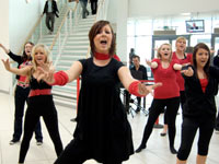 Singing students were in full voice when they were given a masterclass by Opera singer Graeme Danby