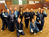 Some of the Teesside University volunteers who helped to spruce up the Unicorn Centre Some of the Teesside University volunteers who helped to spruce up the Unicorn Centre