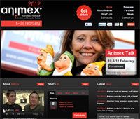 Animex website 2012 Animex website 2012