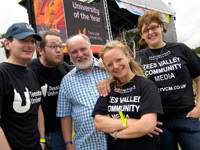Steve Thompson and team at Middlesbrough Mela Steve Thompson and team at Middlesbrough Mela
