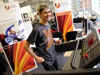 Sharon Gayter will carry the torch through Redcar on Monday 18 June. Sharon Gayter will carry the torch through Redcar on Monday 18 June.