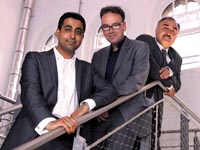 Pictured: (L-R) Nahim Iqbal, Peter Barker and Professor Nashwan Dawood Pictured: (L-R) Nahim Iqbal, Peter Barker and Professor Nashwan Dawood
