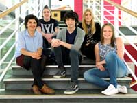 Rachel Close, Nico Gaballonie, William Ahmadi, Gemma Bottomley and Aimee Eriksson. Rachel Close, Nico Gaballonie, William Ahmadi, Gemma Bottomley and Aimee Eriksson.