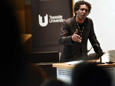 Lemn Sissay OBE. Link to Poet finds the right words to inspire care providers.