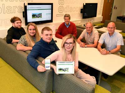 Teesside University students Jay Snow, Charlotte Cooney, Michael Wilson and Sophie Kelly, with club members Ian Bagshaw, Ian Nelson and Ged Shotton. Teesside University students Jay Snow, Charlotte Cooney, Michael Wilson and Sophie Kelly, with club members Ian Bagshaw, Ian Nelson and Ged Shotton.