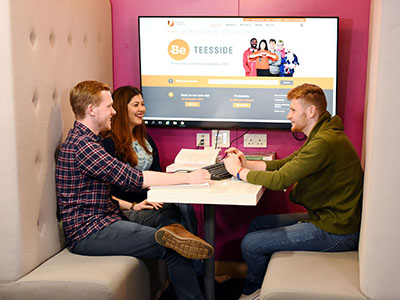 A record number of students have voted Teesside University as a great place to learn in the National Student Survey A record number of students have voted Teesside University as a great place to learn in the National Student Survey