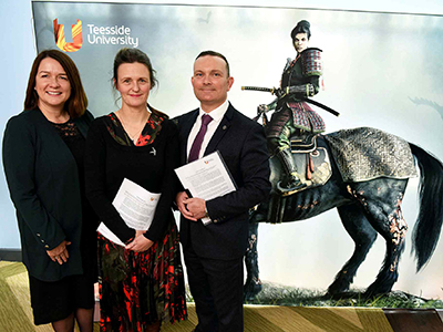 Ellen Thinnesen, Alison Brown and Mark Hughes.. Link to New collaboration will drive the digital agenda.