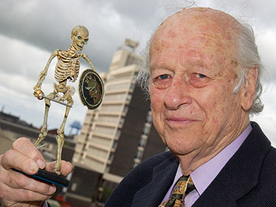 Movie special effects legend Ray Harryhausen, who visited Animex several times. Movie special effects legend Ray Harryhausen, who visited Animex several times.