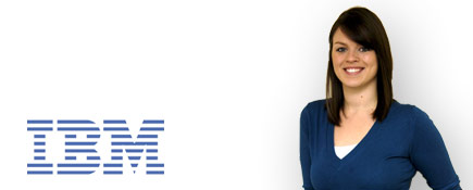 Graduate Kate Whitaker, who now works for computer giant IBM. Link to A place at IBM really computes for Kate.