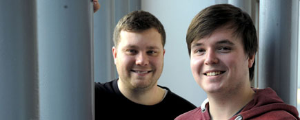 Luke Statter (back) and Sam Driver of Thousand Yard Films. Link to Thousand Yard Films to document Help for Heroes cycle ride.