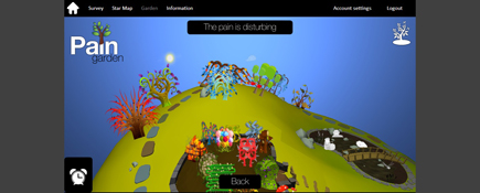 The 'Pain Garden'. Link to Digital ‘Pain Garden’ gives relief for sufferers.