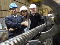 Farhad Nabhani, David Ford - Production Manger and Sara Melisa Zarei - KTP Associate 