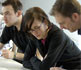 Students at work in the Athena Building
