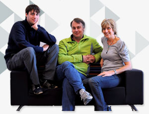 Pam, Andrew and David Clements