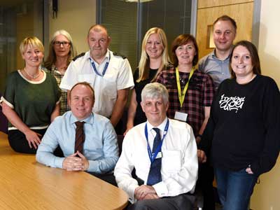 Teesside University and Holme House Prison staff who will be working together on the Inside Out programme.. Link to View the pictures.