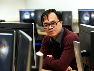 Dr The Anh Han, Senior Lecturer in Computer Science. Link to View the pictures.