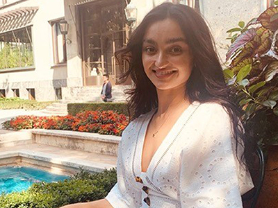 Emily Dey pictured in Milan. Link to View the pictures.