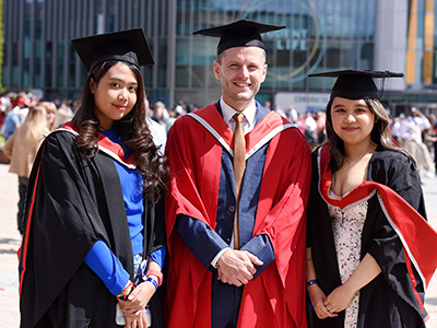 Celebrating graduation at Teesside University. Link to Celebrating graduation at Teesside University.