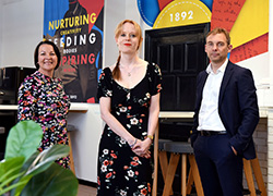 Left to right: Clare Fletcher ( Associate Dean for Learning and Teaching in the School of Arts & Creative Industries, TU); Helen Dalby (Audience and Content Director for Reach’s North East titles); and Ian McNeal (Teesside Live Editor).