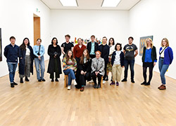Students completing the MA Curating degree apprenticeship, pictured at MIMA
