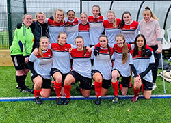 Teesside University women’s football team