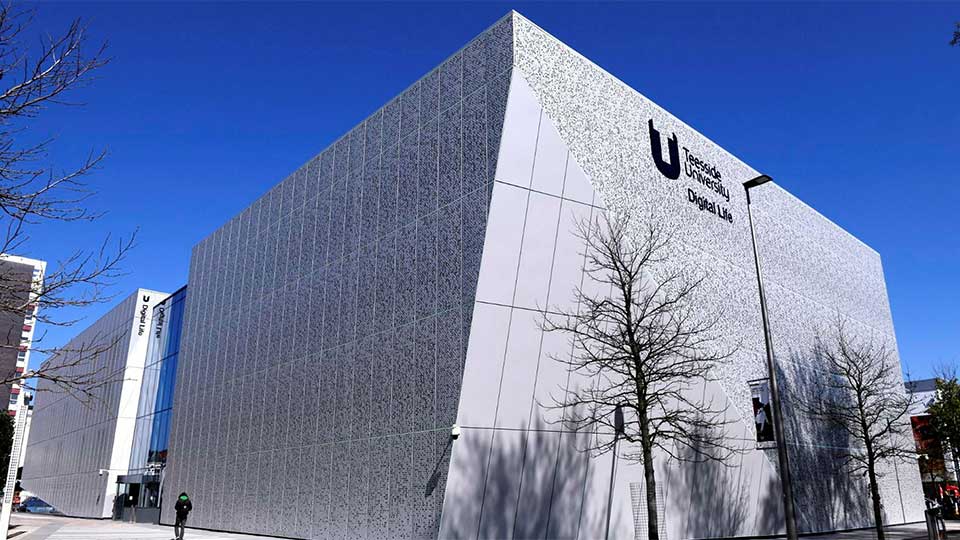 Digital Life Building at Teesside University, modern exterior view