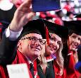 Students celebrating Graduation May 2025