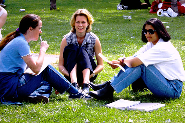 Students in the 90s