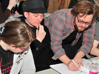 Soren Bendt held a masterclass with animation students