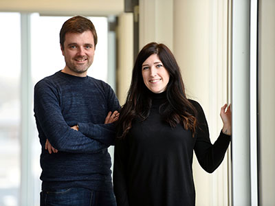 Sarah Collinson and Allen Brindle from Darlington digital design agency Edward Robertson Sarah Collinson and Allen Brindle from Darlington digital design agency Edward Robertson