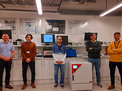 Members of Teesside University’s battery research team