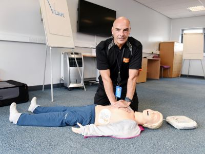 Chris Coverdale, Security Officer, Teesside University. Link to Teesside University offers life-saving CPR training for staff .