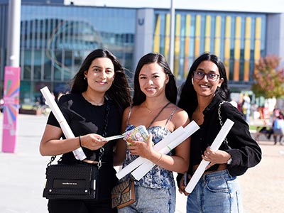 Students on campus. Link to Students on campus.