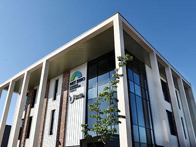 Teesside University’s Net Zero Industry Innovation Centre. Link to Creating a green legacy for the Tees Valley.