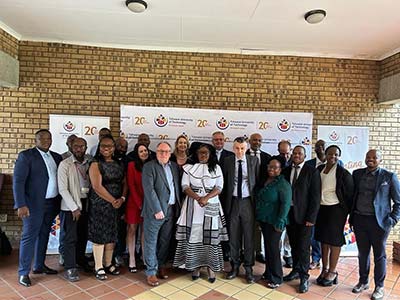 The Teesside Taskforce delegation with their South African partners. Link to Teesside University bolsters global sustainability ambitions through strategic South African partnerships.