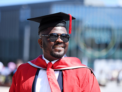 Francis Nwobodo. Link to Teesside University graduate Francis set to embark on digital media journey.