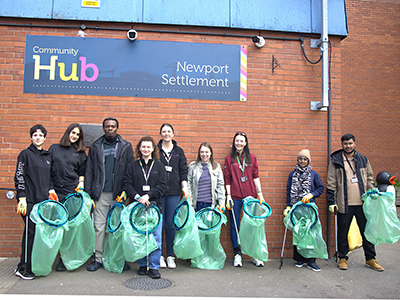 A group of volunteer 'litter pickers' outside Newport Community Hub (photo taken at a recent 'Do Good, Feel Good, Litter pick event).. A group of volunteer 'litter pickers' outside Newport Community Hub (photo taken at a recent 'Do Good, Feel Good, Litter pick event).. Link to Do Good, Feel Good & keep Boro tidy! Thursday 26 June.