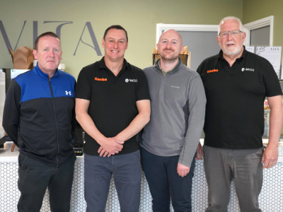 Pictured, from left to right, are Michael Taylor (Retail and Purchasing Coordinator, Teesside University), David Wood (Chief Operating Officer, Myco), Luke Atkinson (Deputy Head of Catering, Teesside University) and John Shepherd (Co-founder and chairman, Myco). Pictured, from left to right, are Michael Taylor (Retail and Purchasing Coordinator, Teesside University), David Wood (Chief Operating Officer, Myco), Luke Atkinson (Deputy Head of Catering, Teesside University) and John Shepherd (Co-founder and chairman, Myco). Link to Research collaboration leads to food supply partnership.